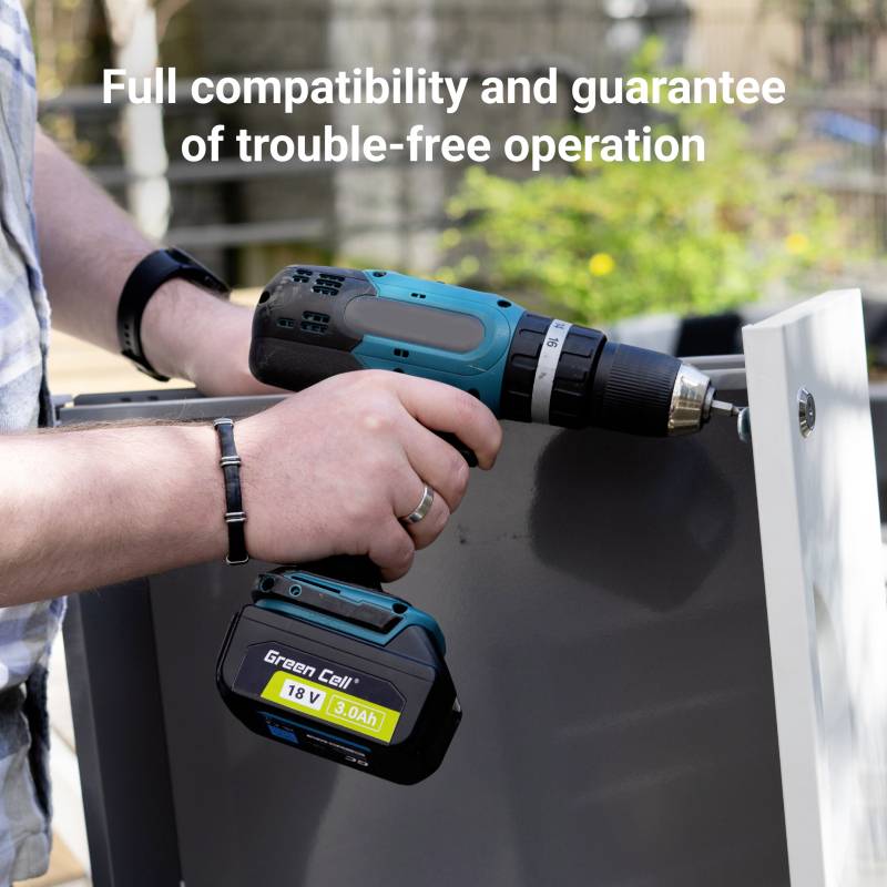 Green Cell GC-PTMA18V6 BL1860 Werkzeug-Akku 18V 6Ah Li-Ion