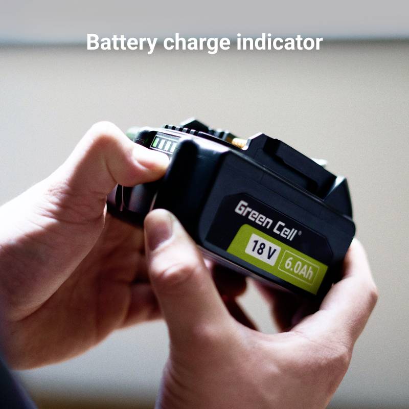 Green Cell GC-PTMA18V6 BL1860 Werkzeug-Akku 18V 6Ah Li-Ion