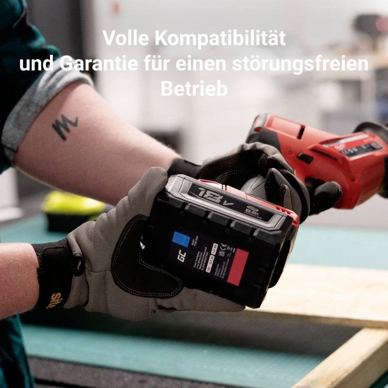 Green Cell GC-PTML18V5 M18 B5 4932430483 Werkzeug-Akku 18V 5.0Ah Li-Ion