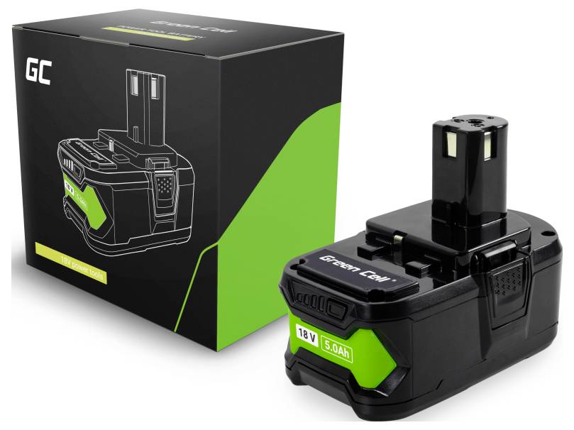 Green Cell GC-PTRY18V5 RB18L50 Werkzeug-Akku 18V 5.0Ah Li-Ion