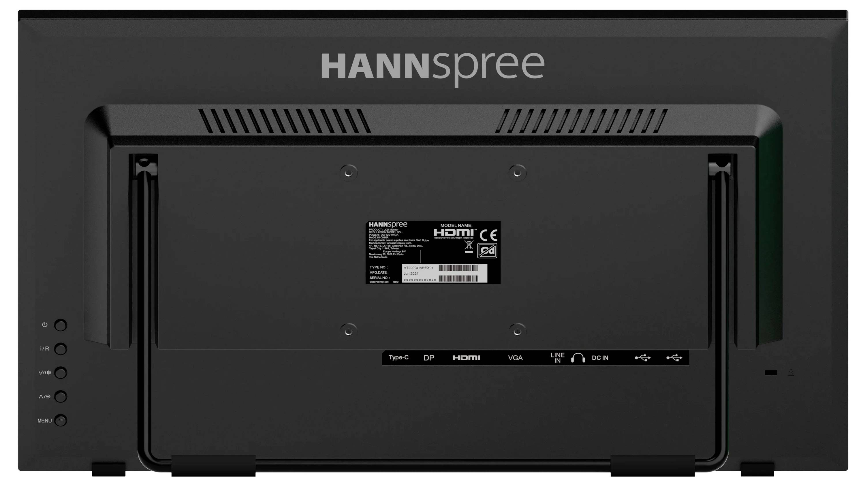 Hannspree HT220CUA LED-Monitor EEK E (A - G) 54.4 cm (21.4 Zoll) 1920 x 1080 Pixel 16:9 6 ms DisplayPort, HDMI®, VGA, USB-A (USB 3.0), USB-B, Kopfh