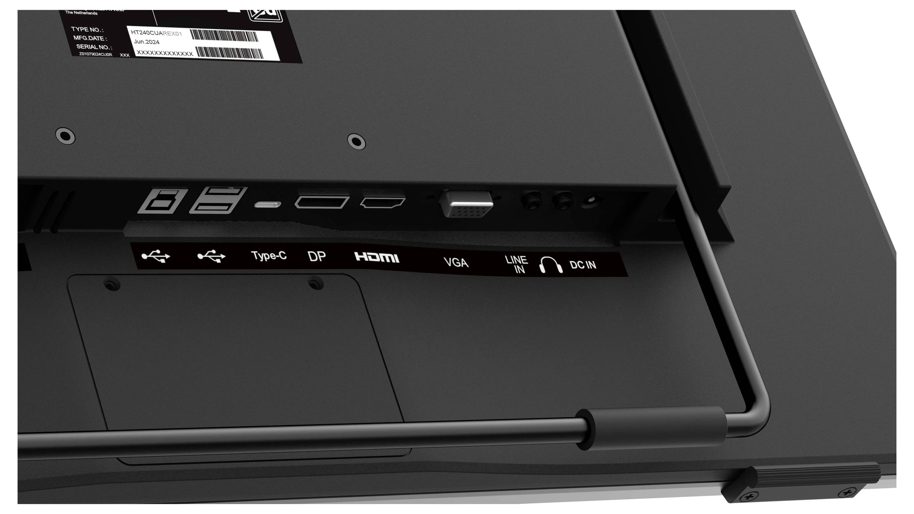 Hannspree HT240CUA LED-Monitor EEK D (A - G) 60.5 cm (23.8 Zoll) 1920 x 1080 Pixel 16:9 6 ms DisplayPort, HDMI®, VGA, USB-A (USB 3.0), USB-B, Kopfh