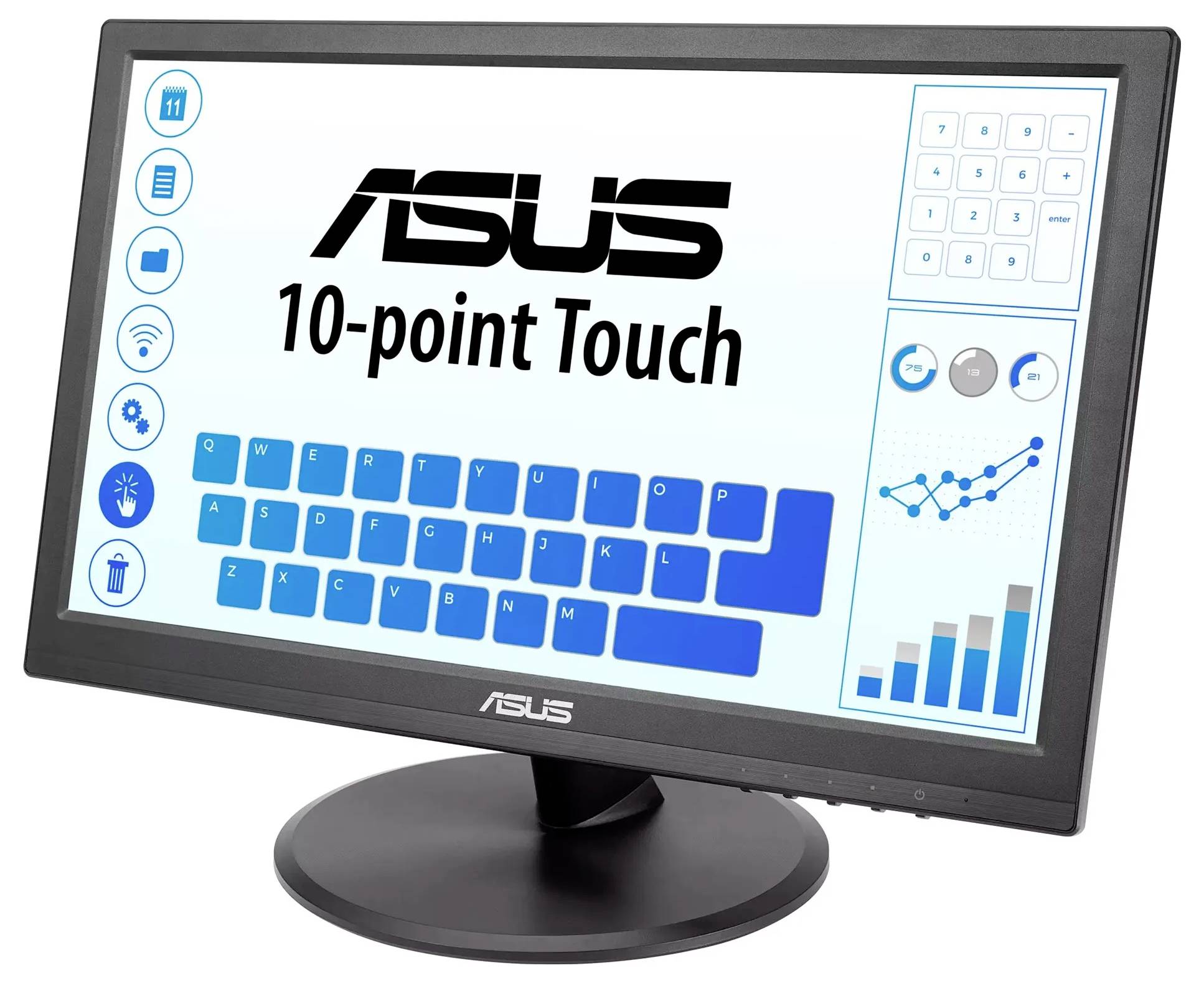 Asus Touch VT169HE Touchscreen-Monitor EEK C (A - G) 39.6cm (15.6 Zoll) 1920 x 1080 Pixel 16:9 5 ms HDMI®, VGA IPS LED