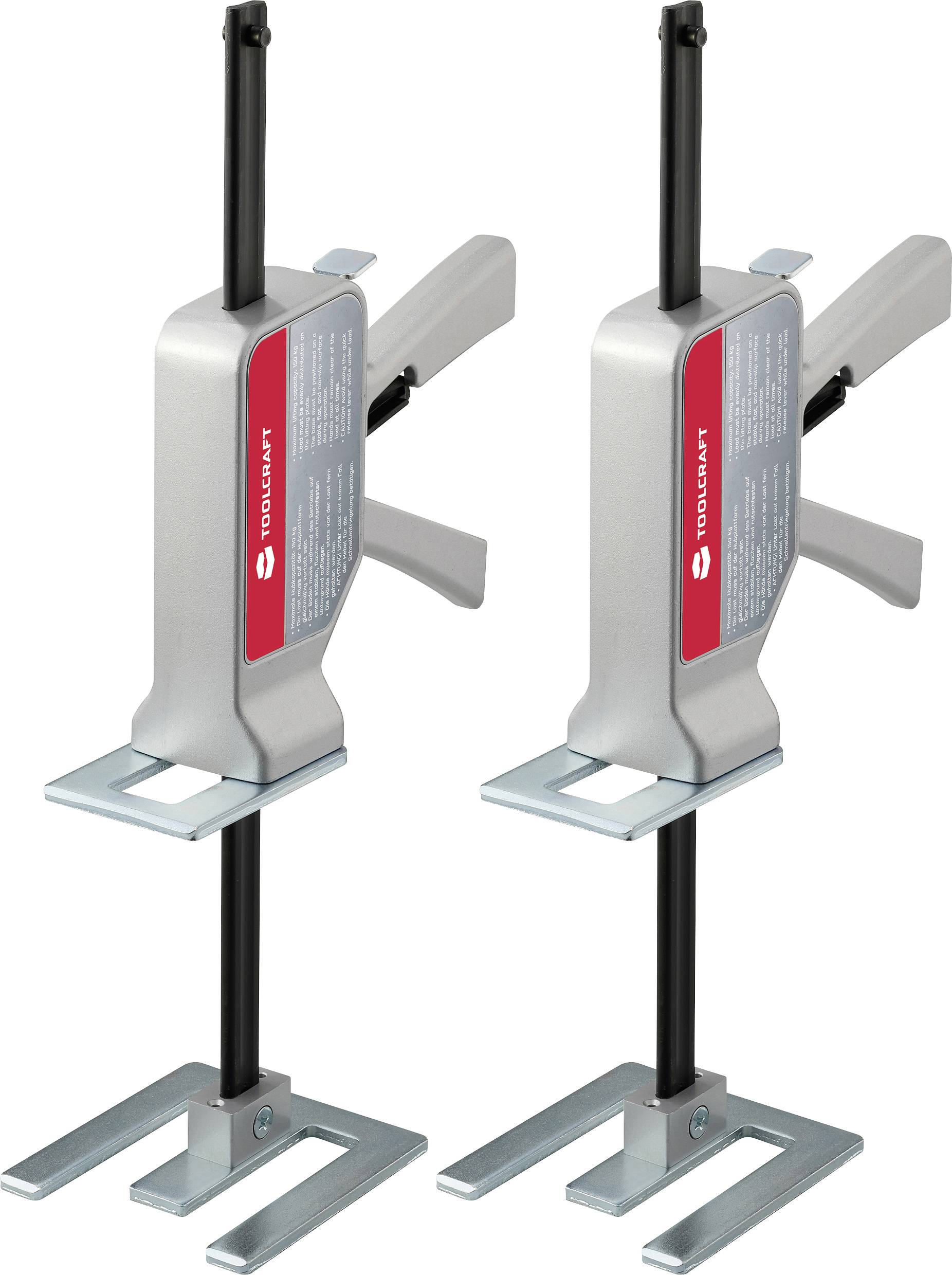TOOLCRAFT 2xTO-10104636 Set bestehend aus 2x Einhand-Montagewerkzeug Tragkraft (max.) 150kg