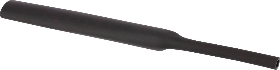 Eine schwarze Baseballkeule auf weißem Hintergrund, die die gesamte Länge zeigt, von der Griffpartie bis zum Schlagholz.