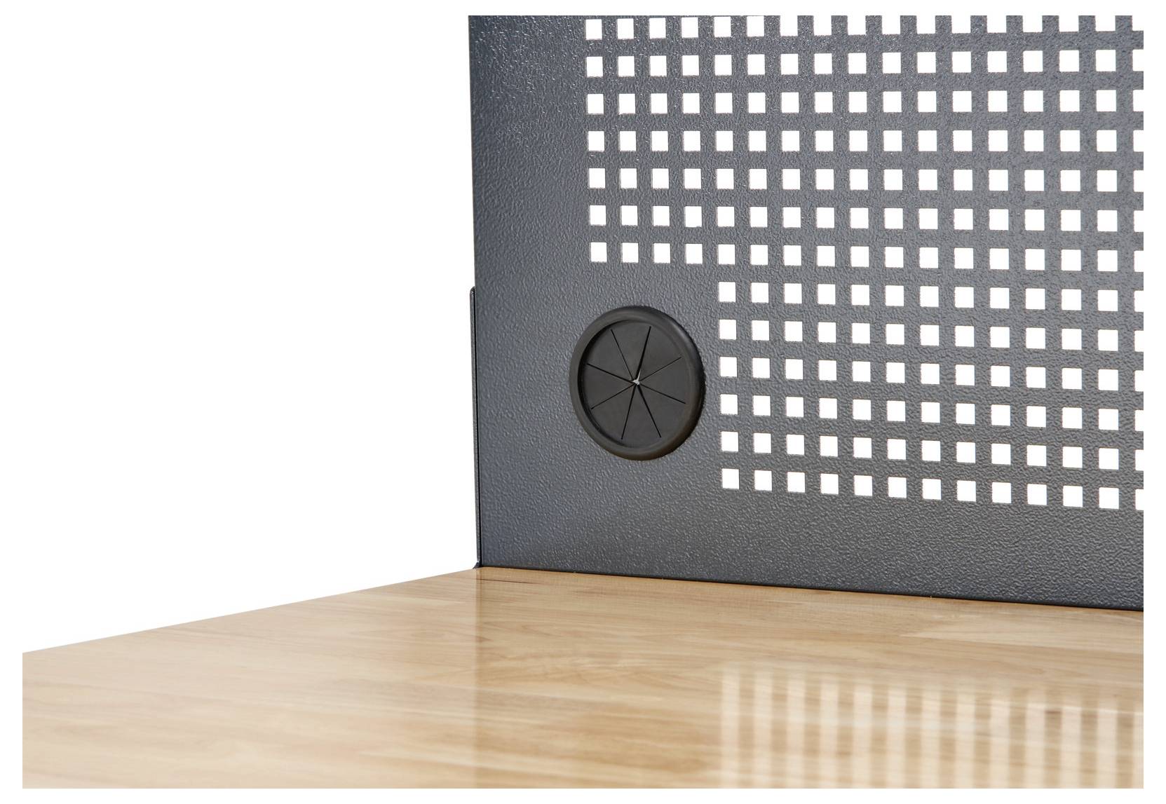 Stahlwille 85010630 Werkstatt Höhenverstellbare Werkbank mit gelochter Rückwand + Schublade (B x T) 2000mm x 725mm