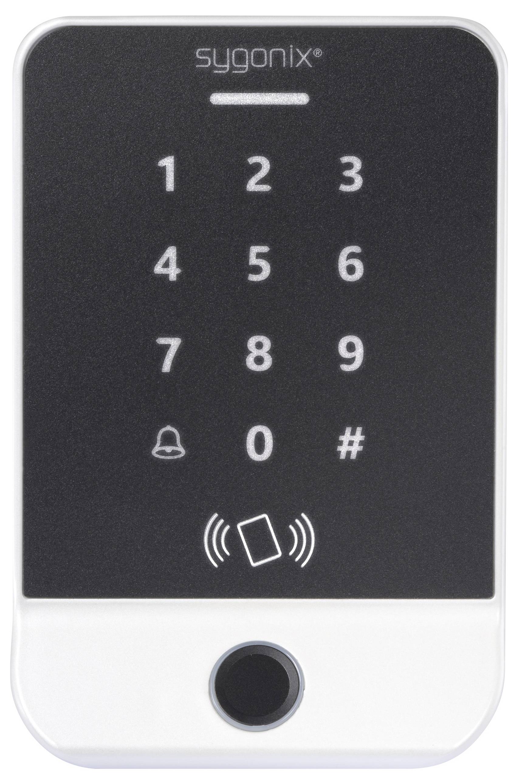 Sygonix SY-6888062 Fingerprint/RFID Zugangssystem Aufputz 12 V/DC mit beleuchteter Tastatur