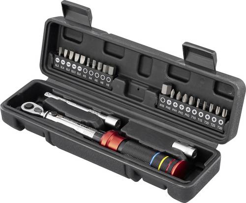 TOOLCRAFT 23 stk. TO-10332102 Drehmomentschlüssel-Set 1/4  (6.3 mm) 3 - 25 Nm