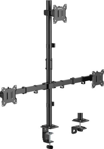 SpeaKa Professional SP-MM-231 Monitorhalterung 3 Display(s) 43,2 cm (17 ) - 81,3 cm (32 ) Schwarz H