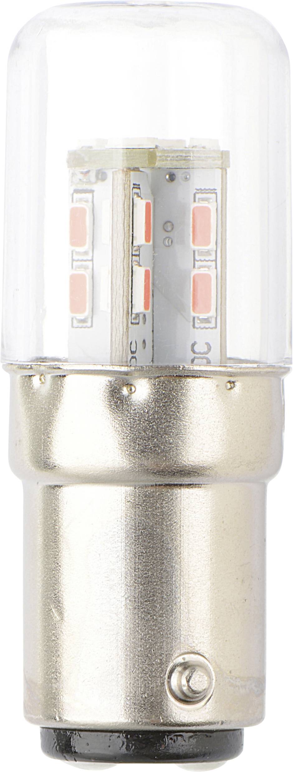 TRU COMPONENTS TC-13776156 LED-Signalleuchte Rot BA15d 12 V/DC, 24 V/DC 200lm