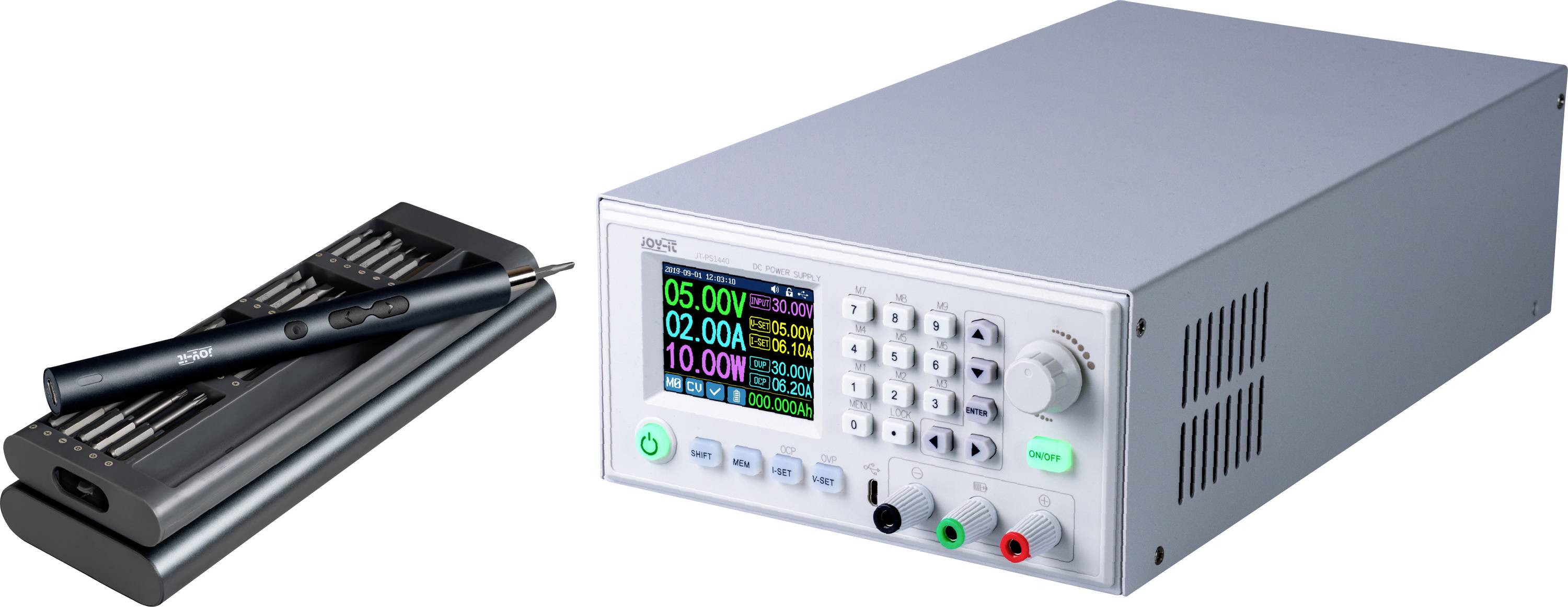 Joy-it PS1440-C-PRO-RS485 Labornetzgerät, einstellbar 0 - 60V 0 - 24A 1440W 1 x RS485 Promo Bundle inkl. Toolkit