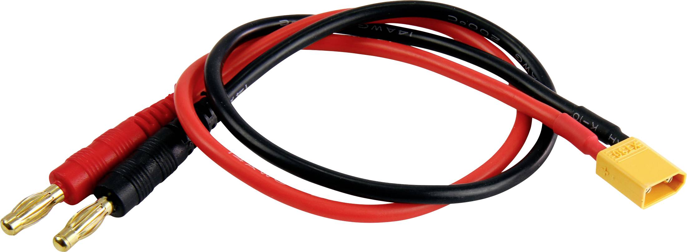 Amewi Ladekabel [1x Bananenstecker 4mm - 1x XT30-Stecker] 30cm 28230