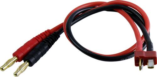 Amewi Ladekabel [1x Bananenstecker 4 mm - 1x T-Stecker] 30 cm 28236