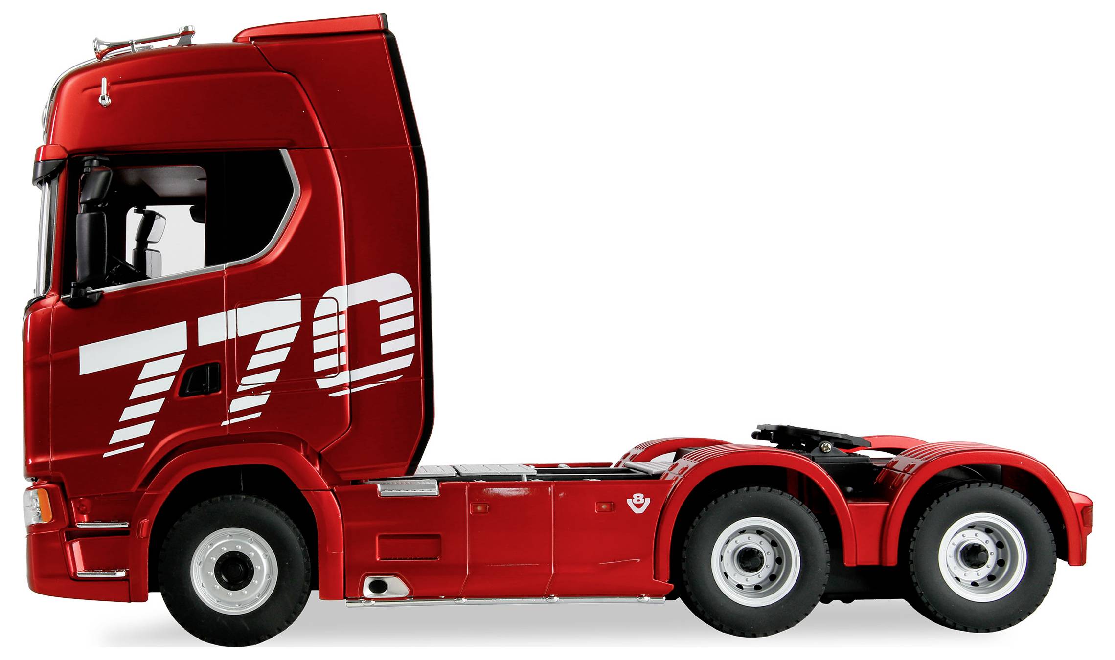 Amewi 22717 Scania 770 S Zugmaschine 1:18 Elektro RC Modell-LKW RtR mit Geräuschefunktion, mit Lichteffekt