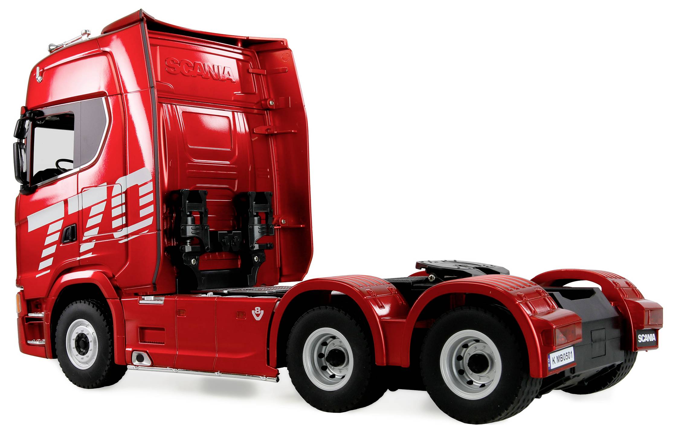 Amewi 22717 Scania 770 S Zugmaschine 1:18 Elektro RC Modell-LKW RtR mit Geräuschefunktion, mit Lichteffekt
