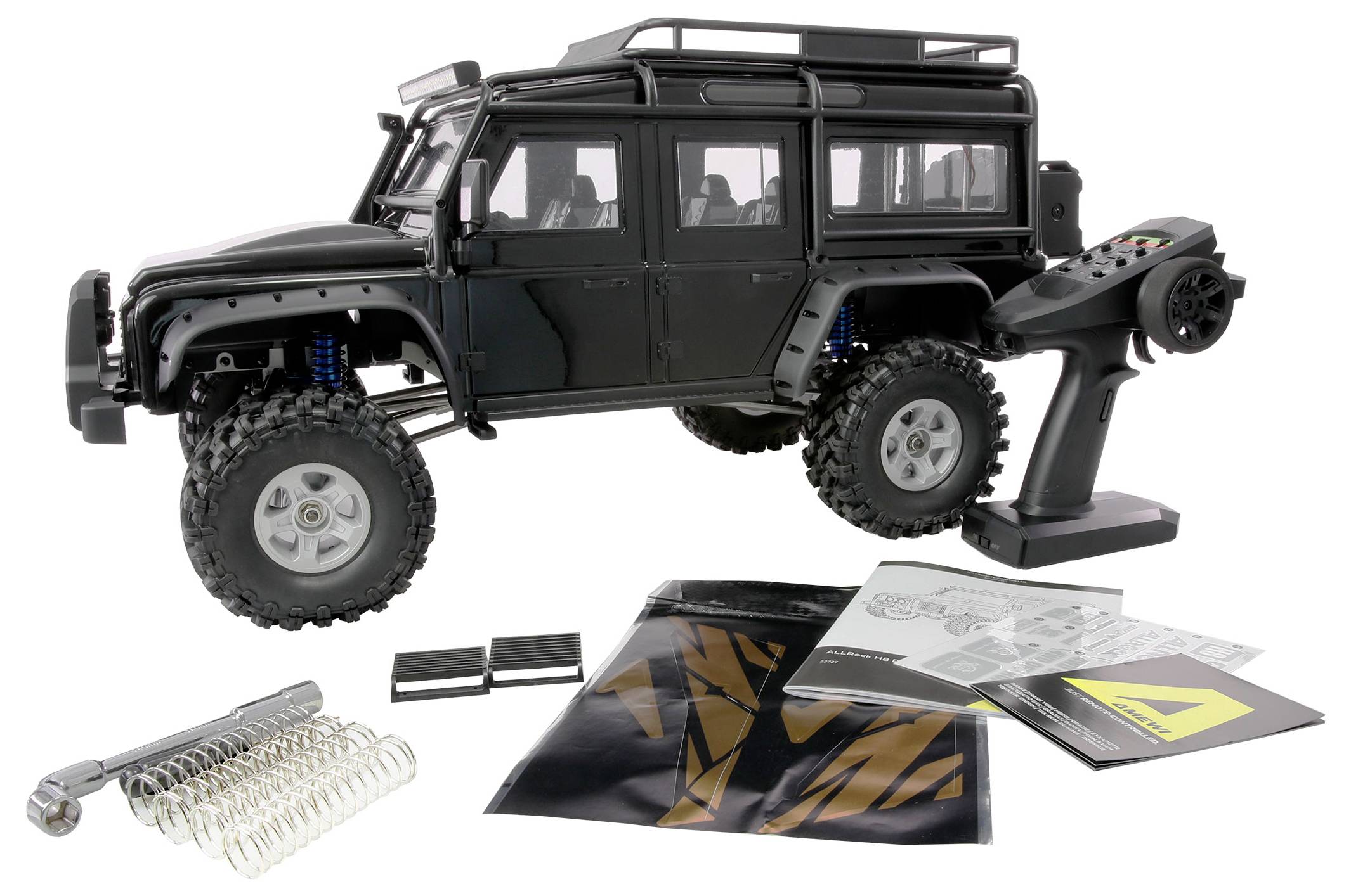 Amewi ALLRock H8 PRO Brushless 1:8 RC Einsteiger Modellauto Elektro Rock Crawler Allradantrieb (4WD) RtR 2,4GHz mi