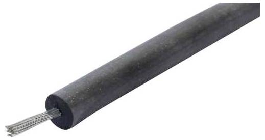 Rautronic 9001306 Hochspannungskabel 1.5mm² Schwarz Meterware