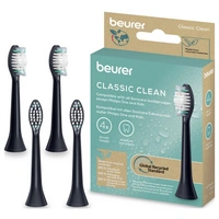 Beurer Bürstenköpfe Classic Clean 4 St. 10521 Ersatzbürsten Schwarz Beurer Bürstenköpfe Classic Clean 4 St. 10521 Ersatzbürsten Schwarz