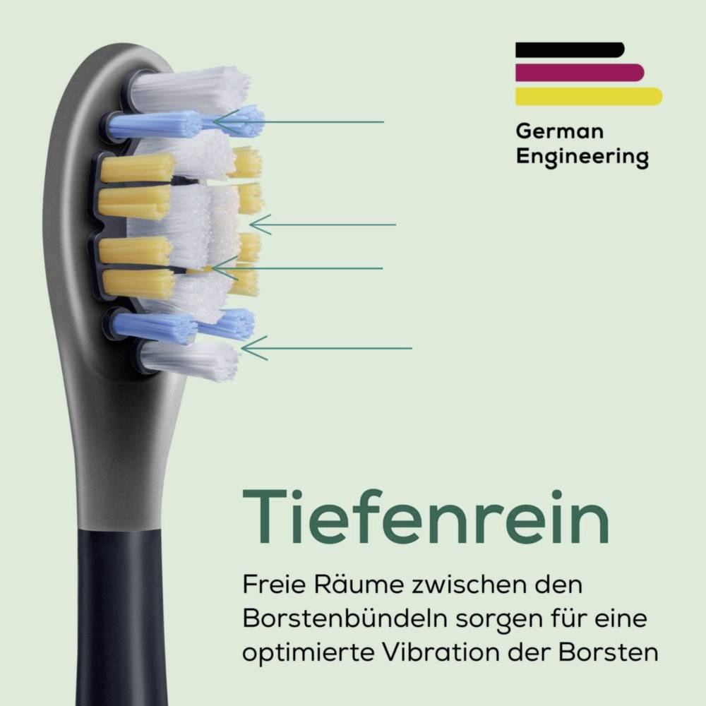 Beurer Bürstenköpfe Premium Plaque Eraser 4 St. 10522 Ersatzbürsten Schwarz