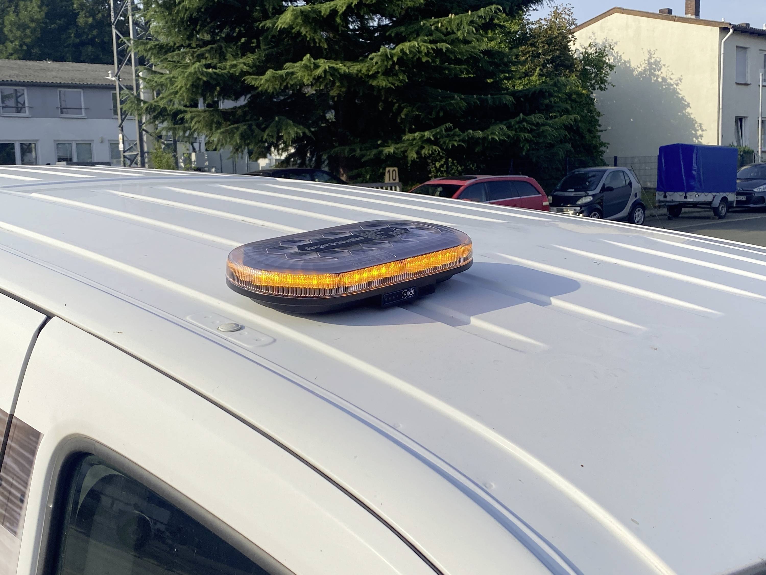 Berger & Schröter Warnbalken Akku LED Mini SM865DR 12 V, 24 V über USB Magnetfuß Orange