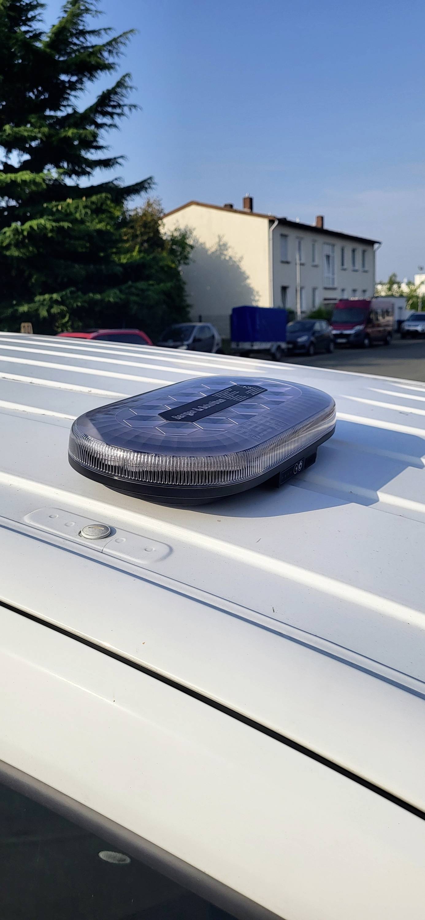 Berger & Schröter Warnbalken Akku LED Mini SM865DR 12 V, 24 V über USB Magnetfuß Orange