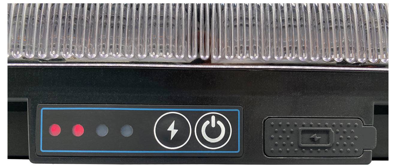 Berger & Schröter Warnbalken Akku LED Mini SM865DR 12 V, 24 V über USB Magnetfuß Orange