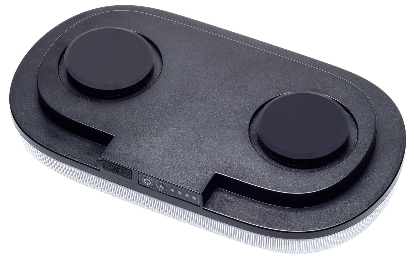 Berger & Schröter Warnbalken Akku LED Mini SM865DR 12 V, 24V über USB Magnetfuß Orange