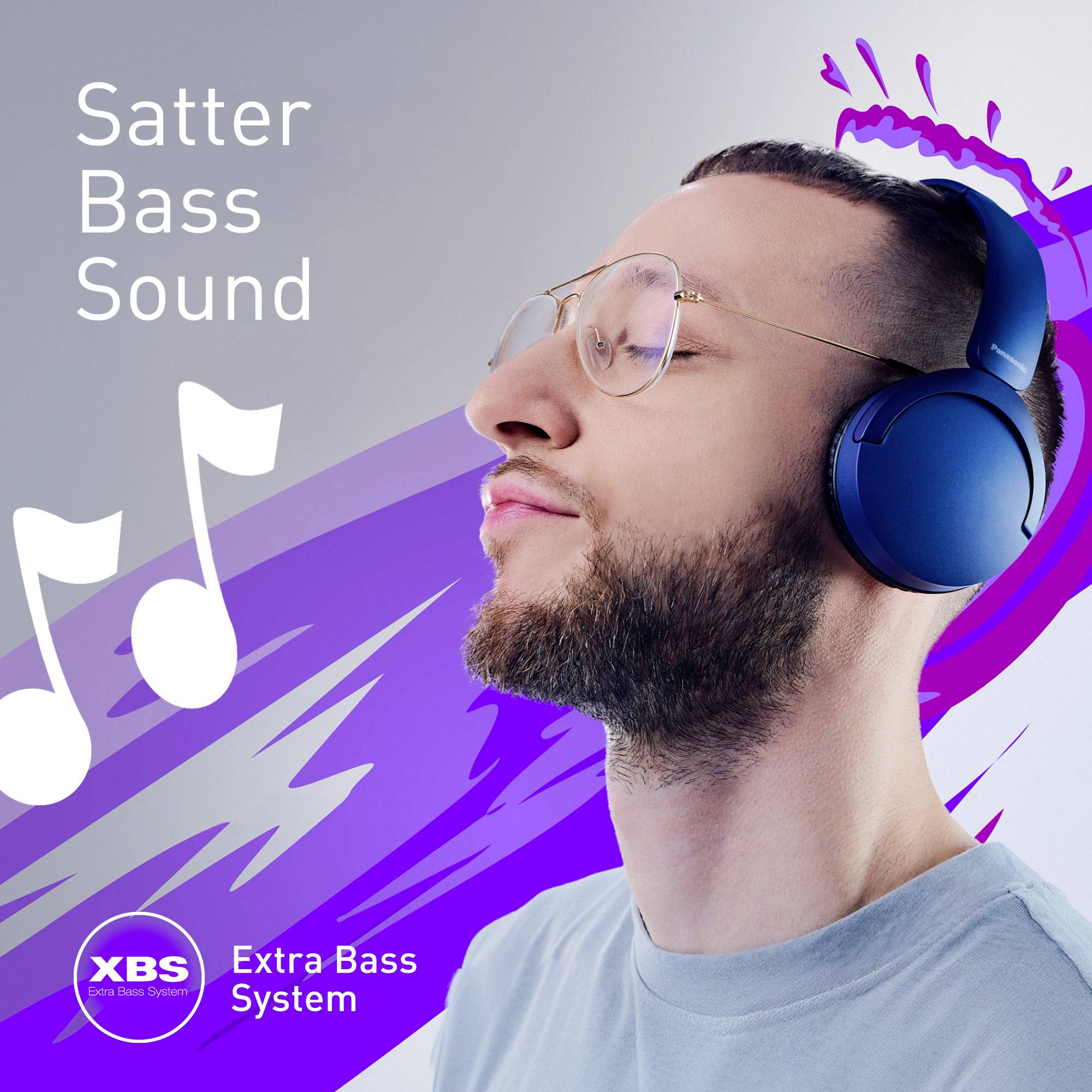 Panasonic On Ear Kopfhörer Bluetooth® Blau