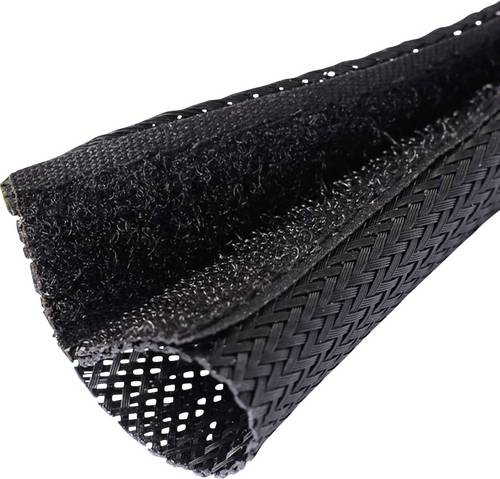 Quadrios 25CA481 25CA481 Geflechtschlauch Schwarz PET 22 bis 30 mm Meterware