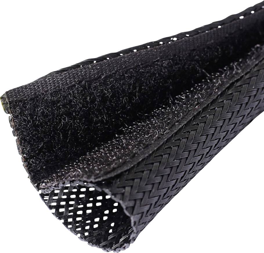 Quadrios 25CA483 25CA483 Geflechtschlauch Schwarz PET 33 bis 50 mm Meterware