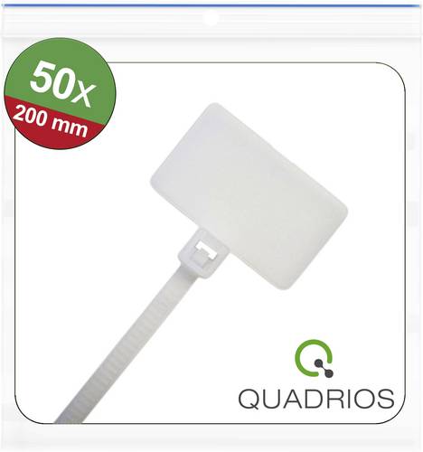 Quadrios 25CA581 25CA581 Leitermarkierer Beschriftungsfläche: 25 x 15 mm Weiß 50 St.