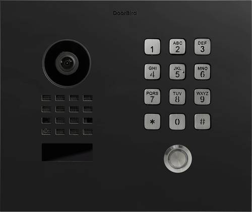 DoorBird D1101KH Classic UP Türsprechanlage Bluetooth®, WLAN, LAN Außeneinheit Graphitschwarz