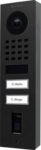 DoorBird D1102FV FP50 AP Türsprechanlage Bluetooth®, WLAN, LAN Außeneinheit Graphitschwarz (seiden