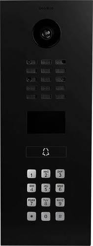 DoorBird D2101KV Türsprechanlage LAN Außeneinheit Graphitschwarz (seidenmatt)