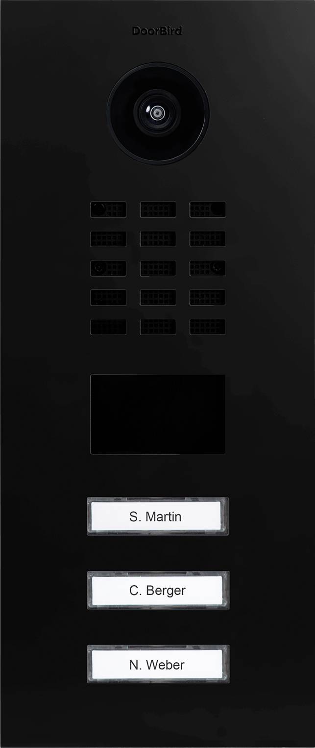 DoorBird D2103V Türsprechanlage LAN Außeneinheit Graphitschwarz (seidenmatt)