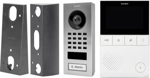 DoorBird Kit D11 Video-Türsprechanlage LAN, WLAN Komplett-Set Edelstahl V2A (gebürstet)