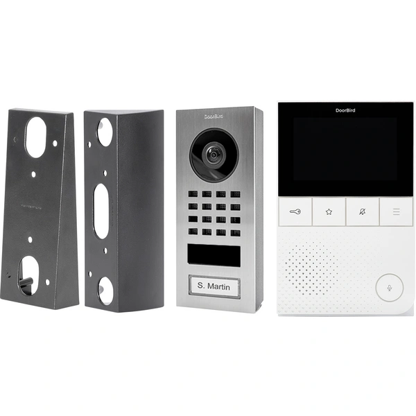 DoorBird Kit D11 Video-Türsprechanlage LAN, WLAN Komplett-Set Edelstahl V2A (gebürstet) DoorBird Kit D11 Video-Türsprechanlage LAN, WLAN Komplett-Set Edelstahl V2A (gebürstet)