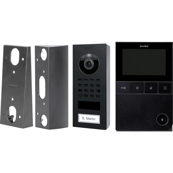DoorBird Kit D11 Video-Türsprechanlage LAN, WLAN Komplett-Set Graphitschwarz (seidenmatt) DoorBird Kit D11 Video-Türsprechanlage LAN, WLAN Komplett-Set Graphitschwarz (seidenmatt)