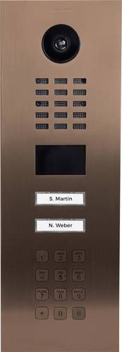 DoorBird D2102KV Türsprechanlage LAN Außeneinheit Bronze-Optik