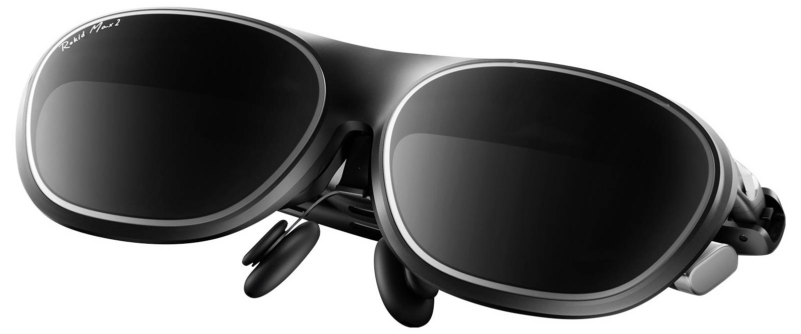 Elegante schwarze Sonnenbrille mit modernem Design, ausgestattet mit dunklen Gläsern und einem glatten Rahmen.