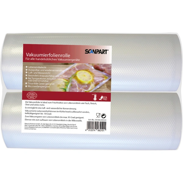 ScanPart 2990000003 Vakuumierfolie Vakuumbeutel für Lebensmittel ScanPart 2990000003 Vakuumierfolie Vakuumbeutel für Lebensmittel