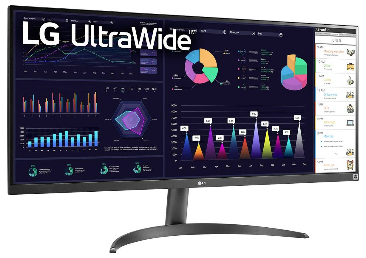 LG Electronics UltraWide LED-Monitor EEK F (A - G) 86.4cm (34 Zoll) 21:9 5 ms