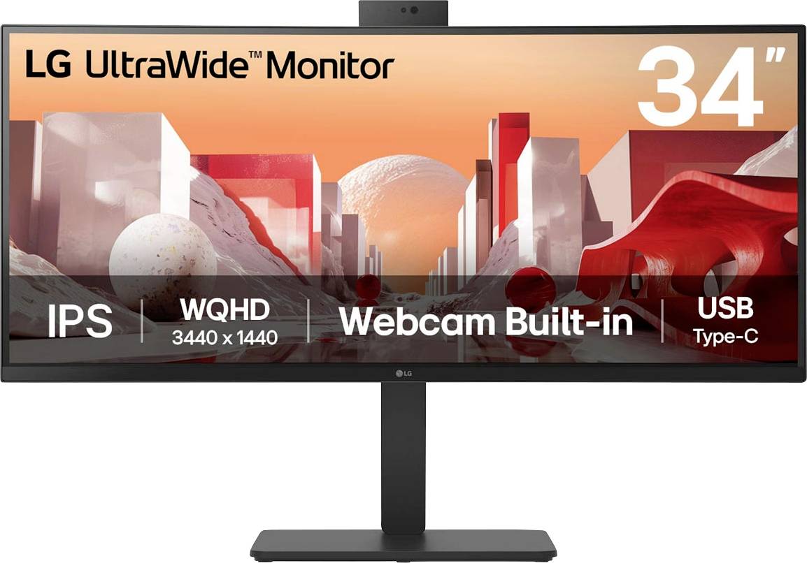 LG Electronics LG 34" 34BA85QE-B Curved UWQHD HDMI DP LCD-Monitor EEK F (A - G) 86.4cm (34 Zoll) 21:9 5 ms