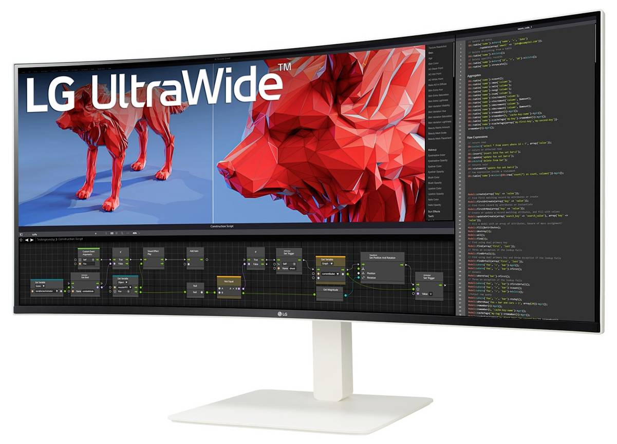 LG Electronics Ultrawide Curved LCD-Monitor EEK F (A - G) 96.5cm (38 Zoll) 21:9 1 ms