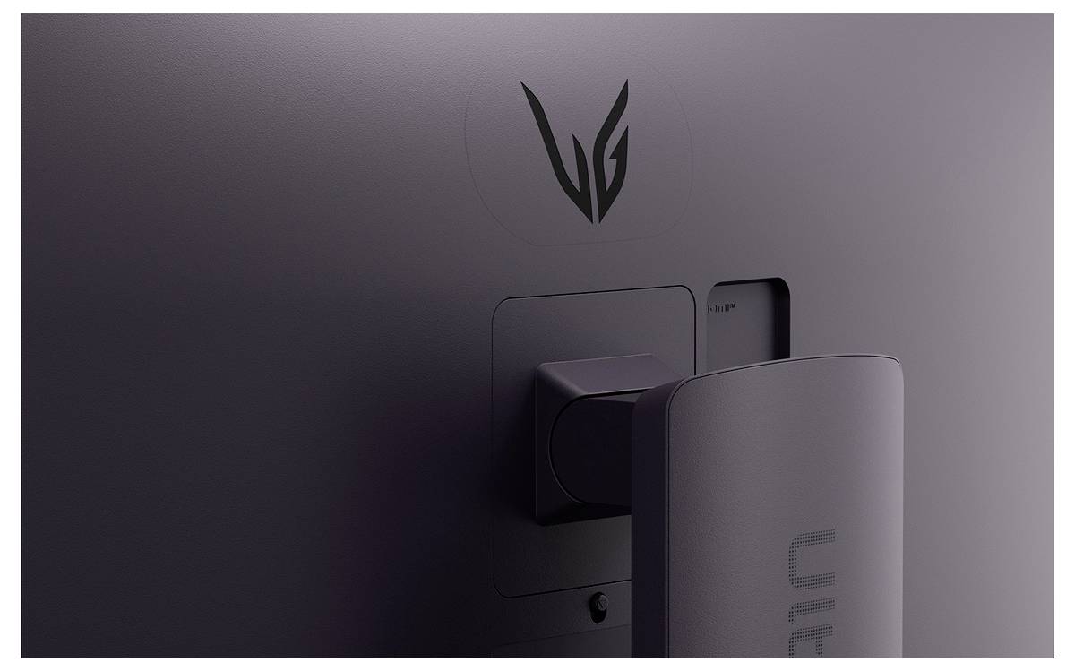 Rückansicht eines Monitors mit einem 