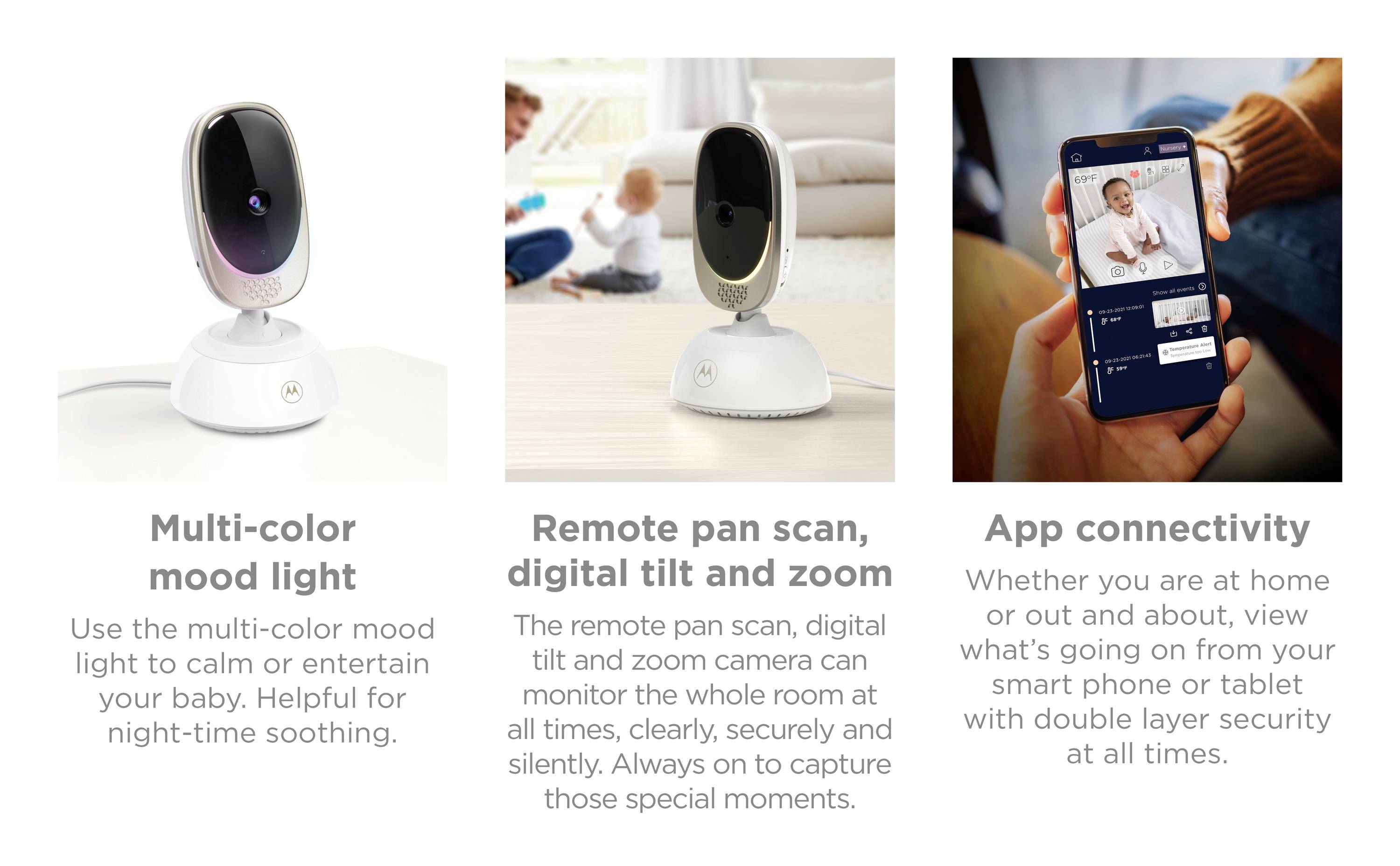 Motorola VM85 Connect VM85 Connect (EU) Babyphone mit Kamera 2.4 GHz