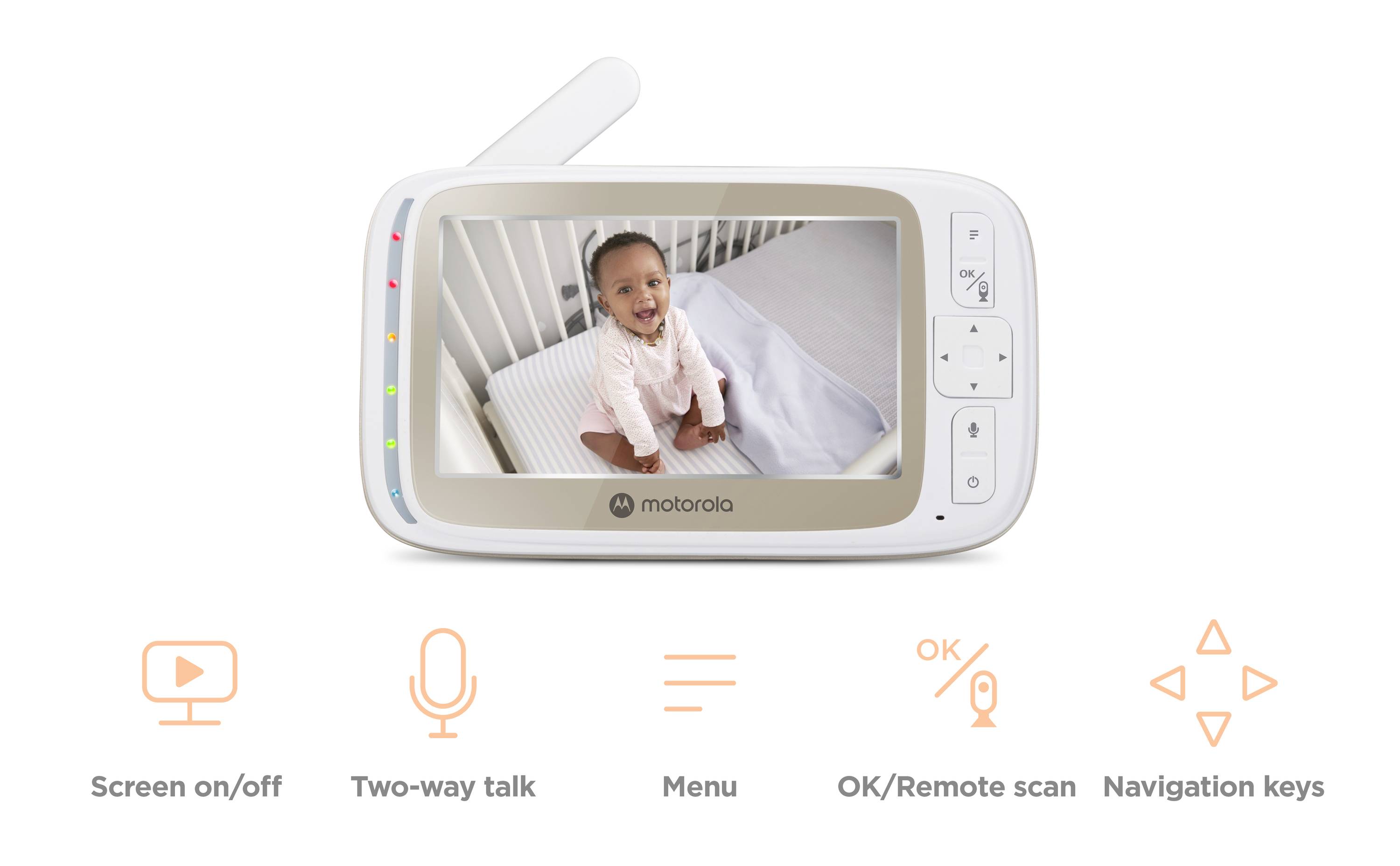 Motorola VM85 Connect Babyphone mit Kamera 2.4GHz