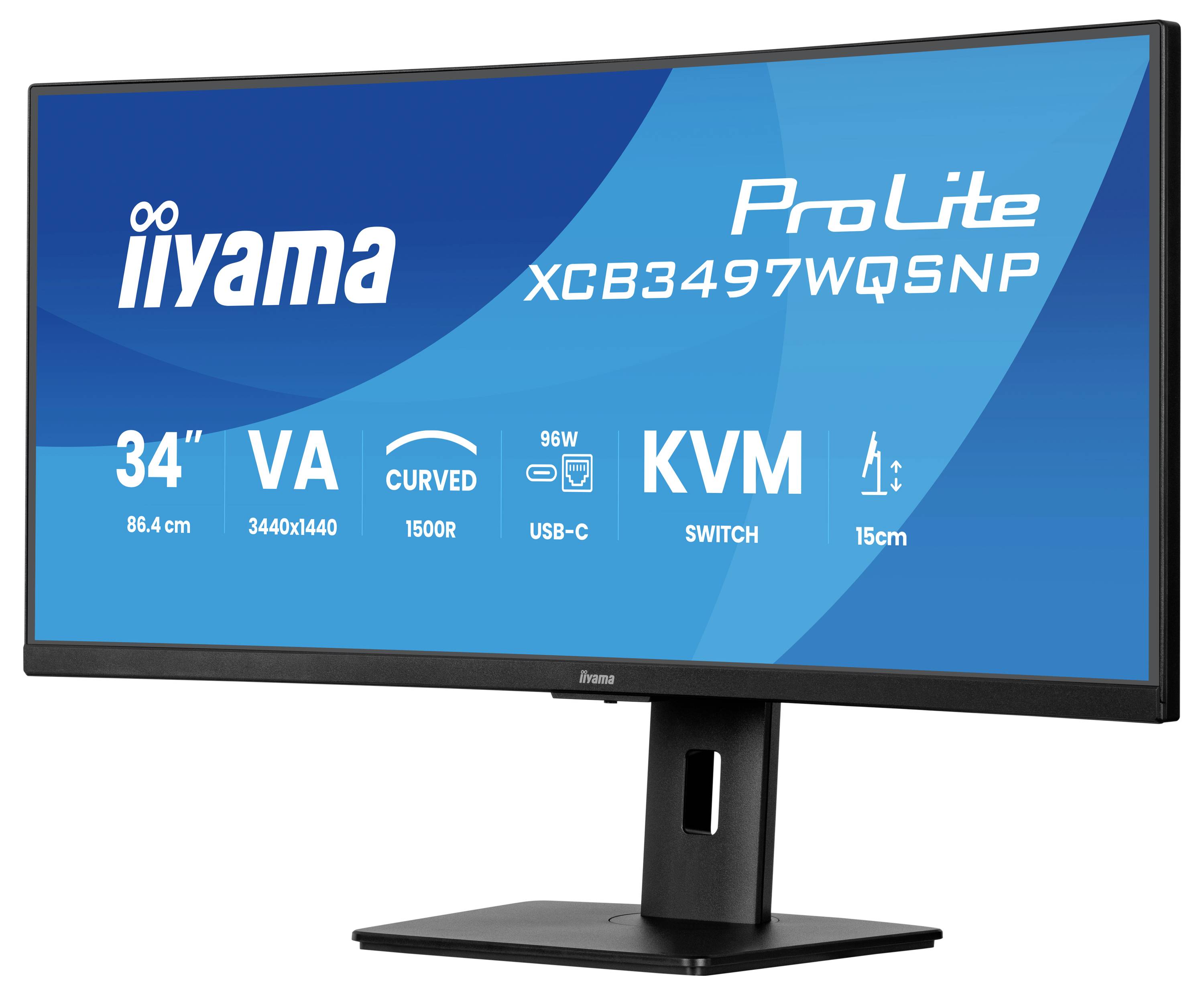 Iiyama ProLite LED-Monitor EEK F (A - G) 86.4cm (34 Zoll) 21:9 0.4 ms VA LED