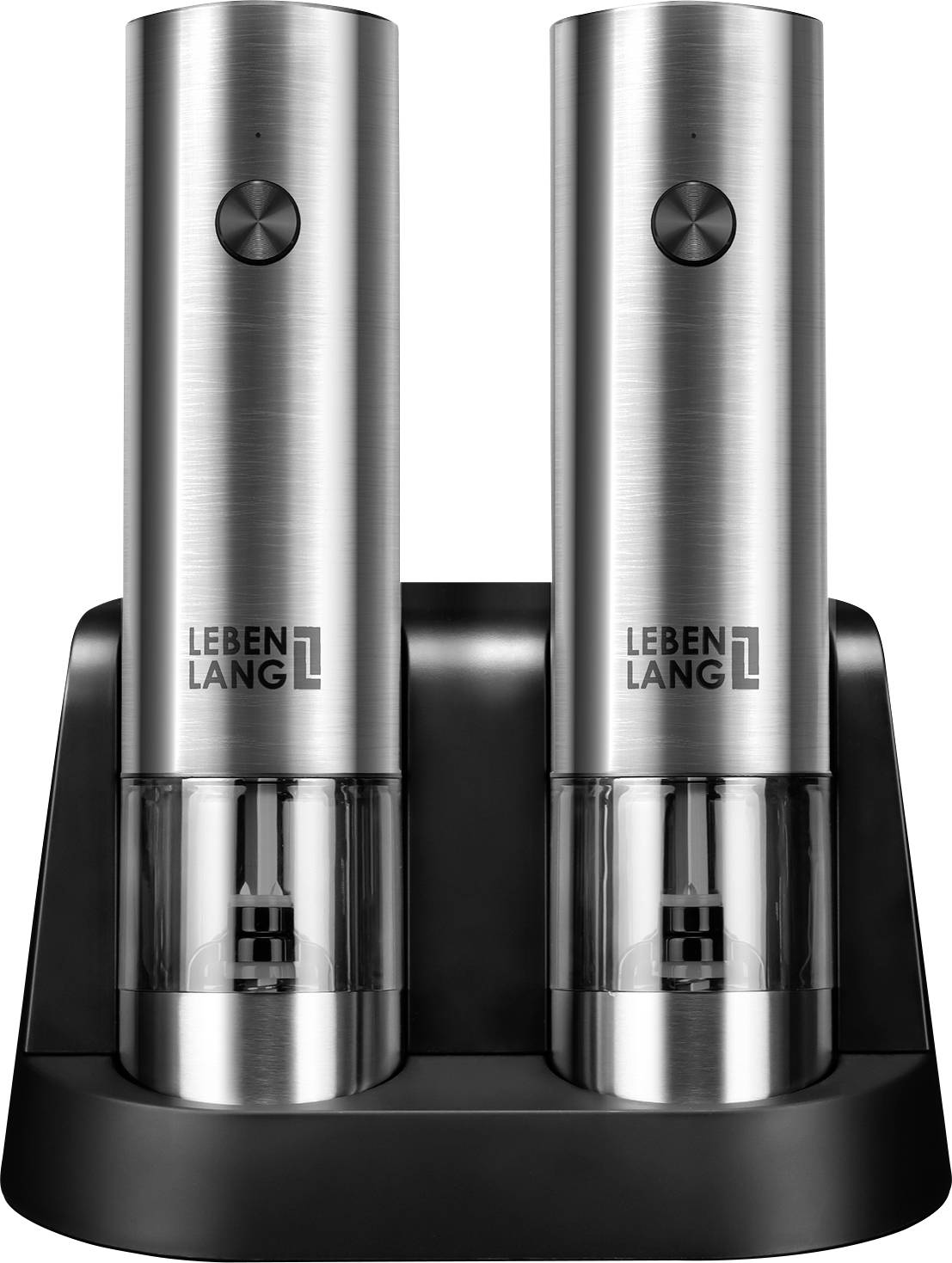 Lebenlang LBL9599 Salz-, Pfeffermühle Silber, Schwarz 1 St.