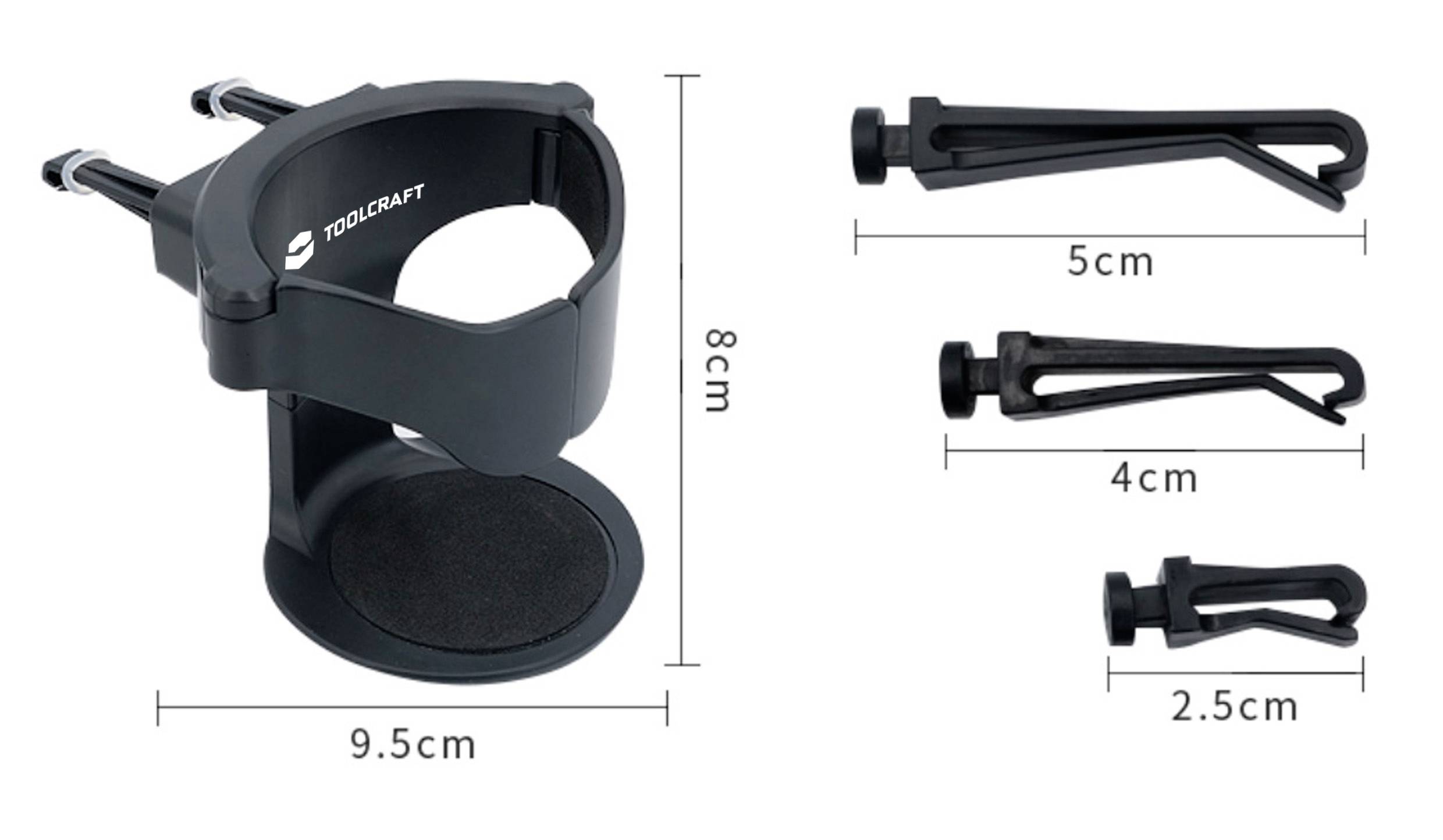 TOOLCRAFT TO-10351629 Getränkehalter (55-85mm dia.)
